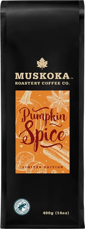 Coffee - Muskoka Roastery Limited Edition Pumpkin Spice, 400g Bag, Whole Bean