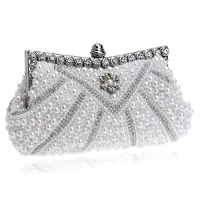 Crystal Beaded Bridal Evening Hand Bags Handmade Diamond crystal   Wedding/Party/Evening bag