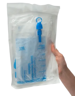 Cure Closed System Kit Coudé Tip Intermittent Urinary Catheter 1500 mL