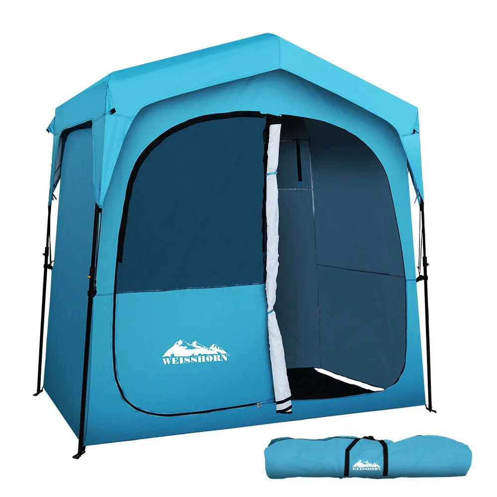 Double Shower Toilet Tent w/ Storage & Carry Bag, Weisshorn