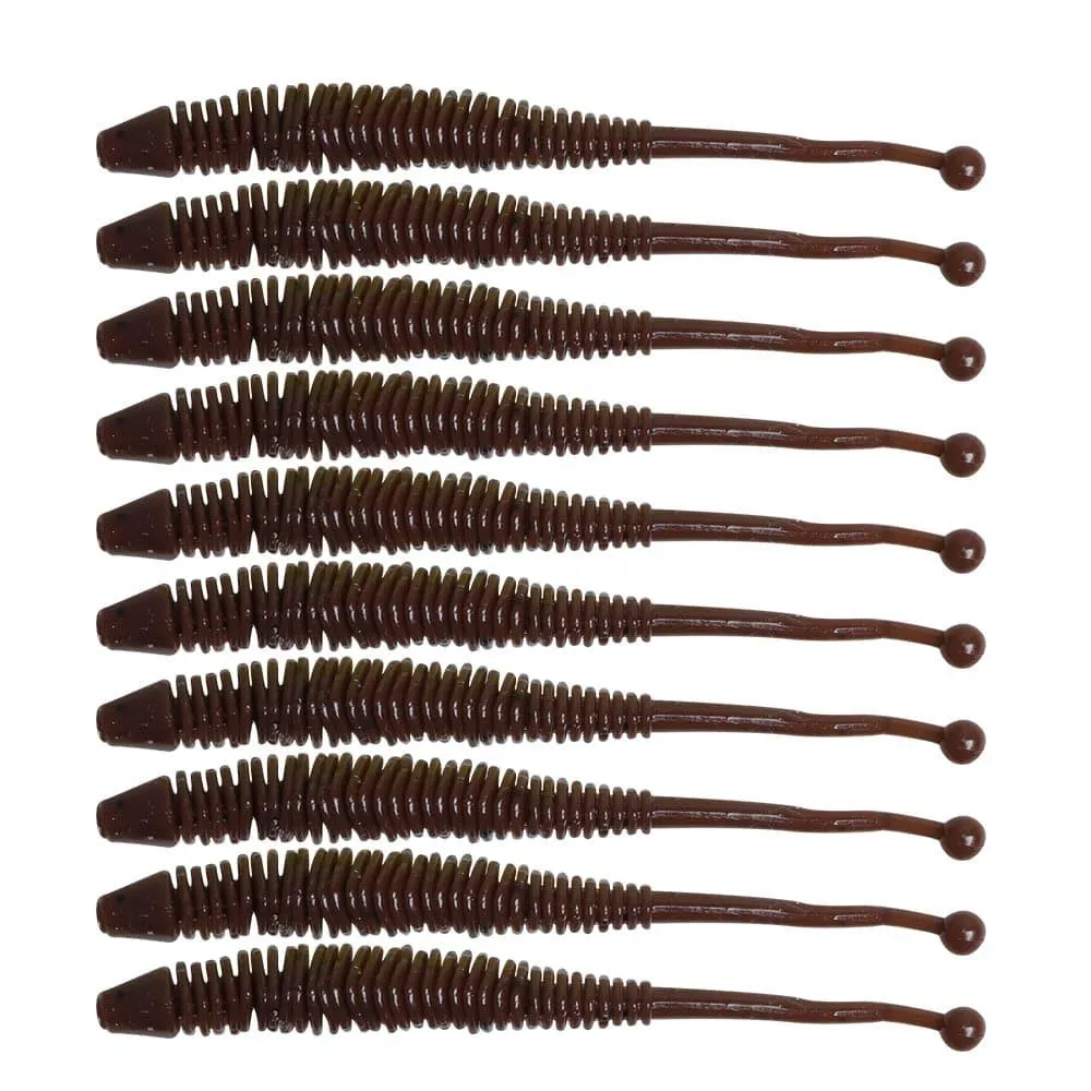 Dr.Fish 10pcs Soft Plastic Sandworms 3.15"