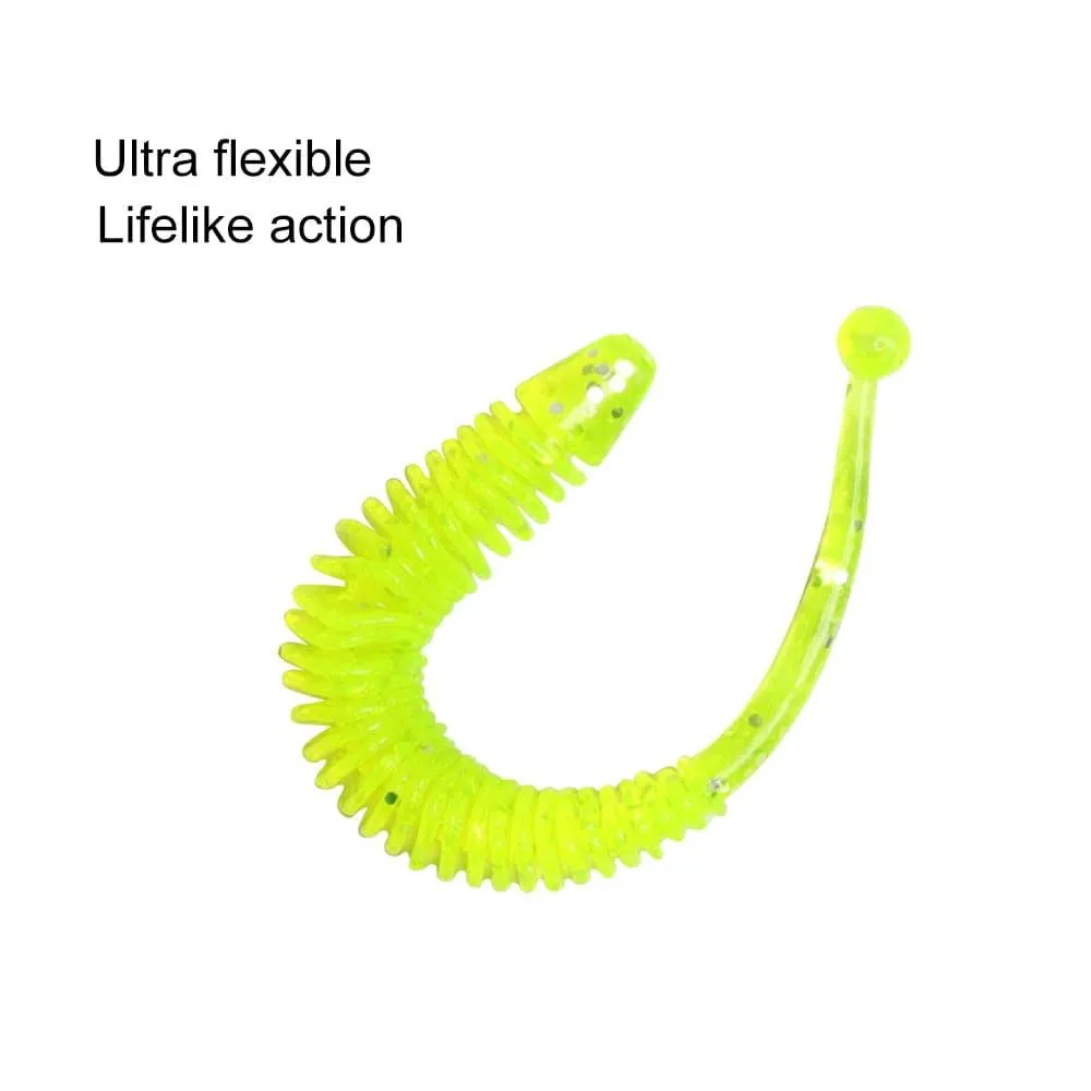 Dr.Fish 10pcs Soft Plastic Sandworms 3.15"