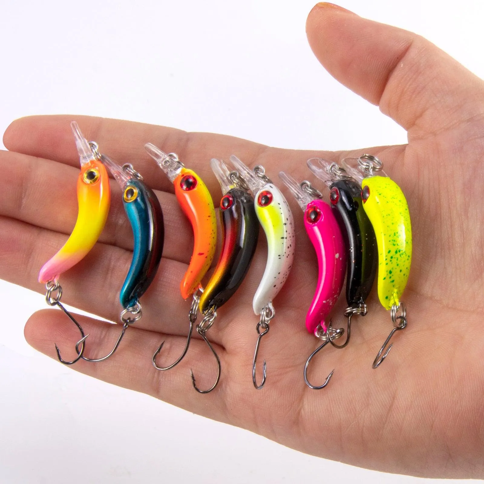 Dr.Fish 8pcs Forellen Wobbler  4cm 1.5g