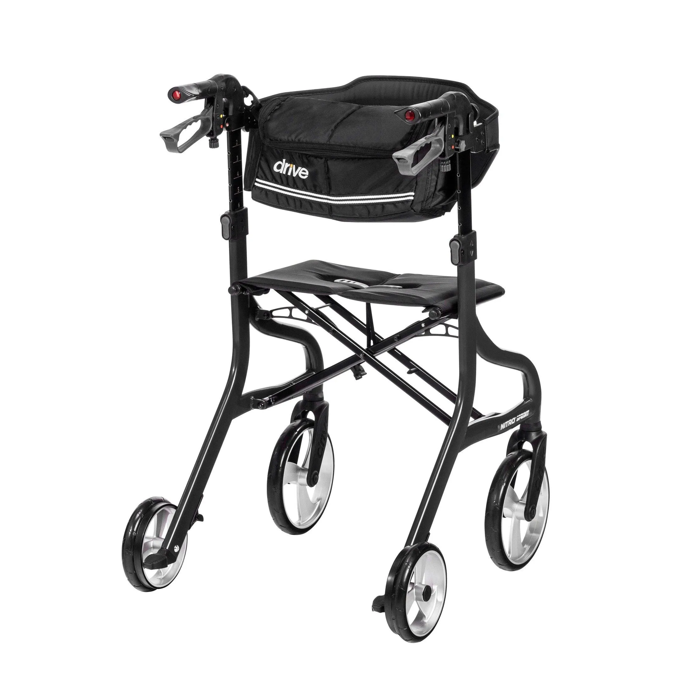 Drive Medical Nitro Sprint Rollator Rolling Walker - Tall