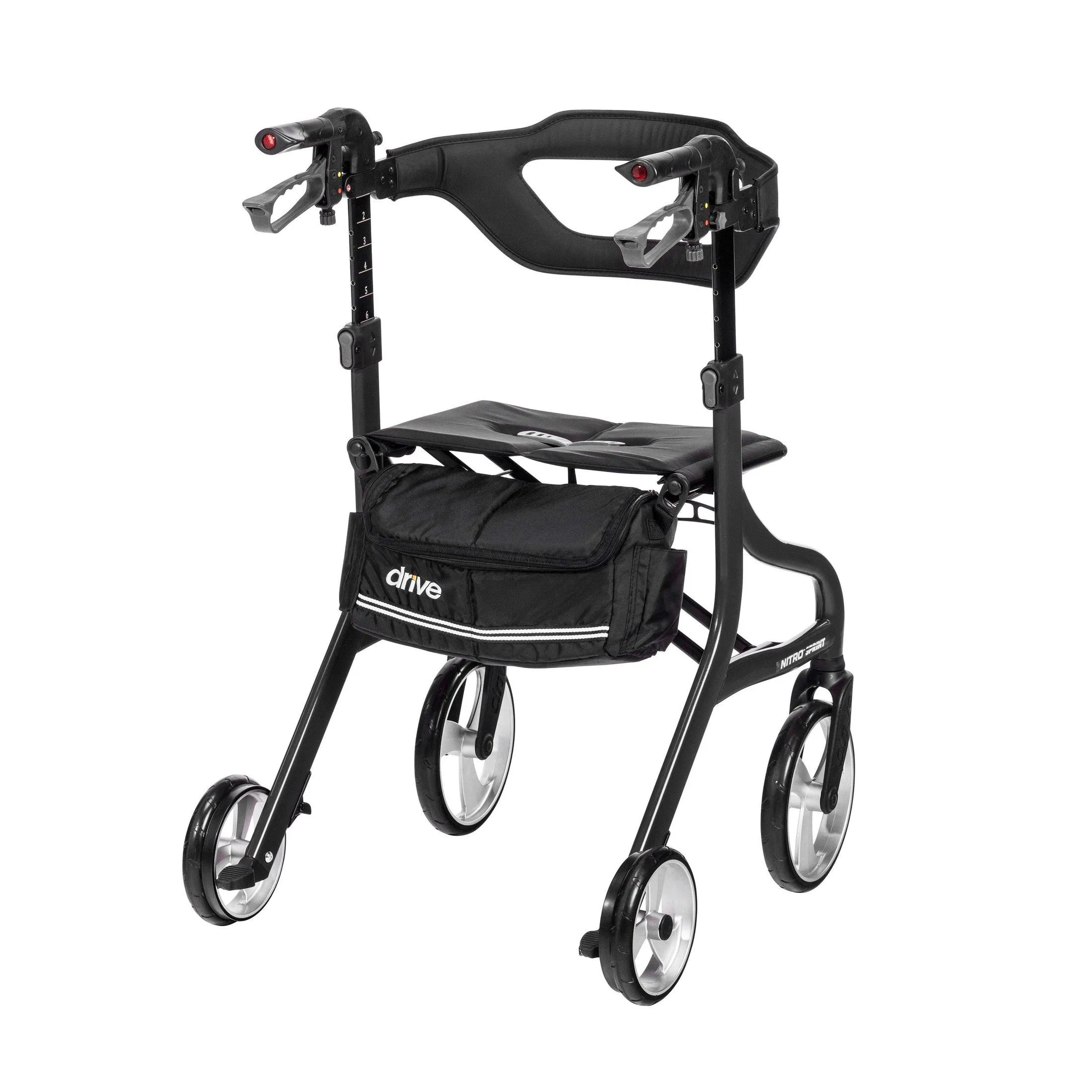 Drive Medical Nitro Sprint Rollator Rolling Walker - Tall