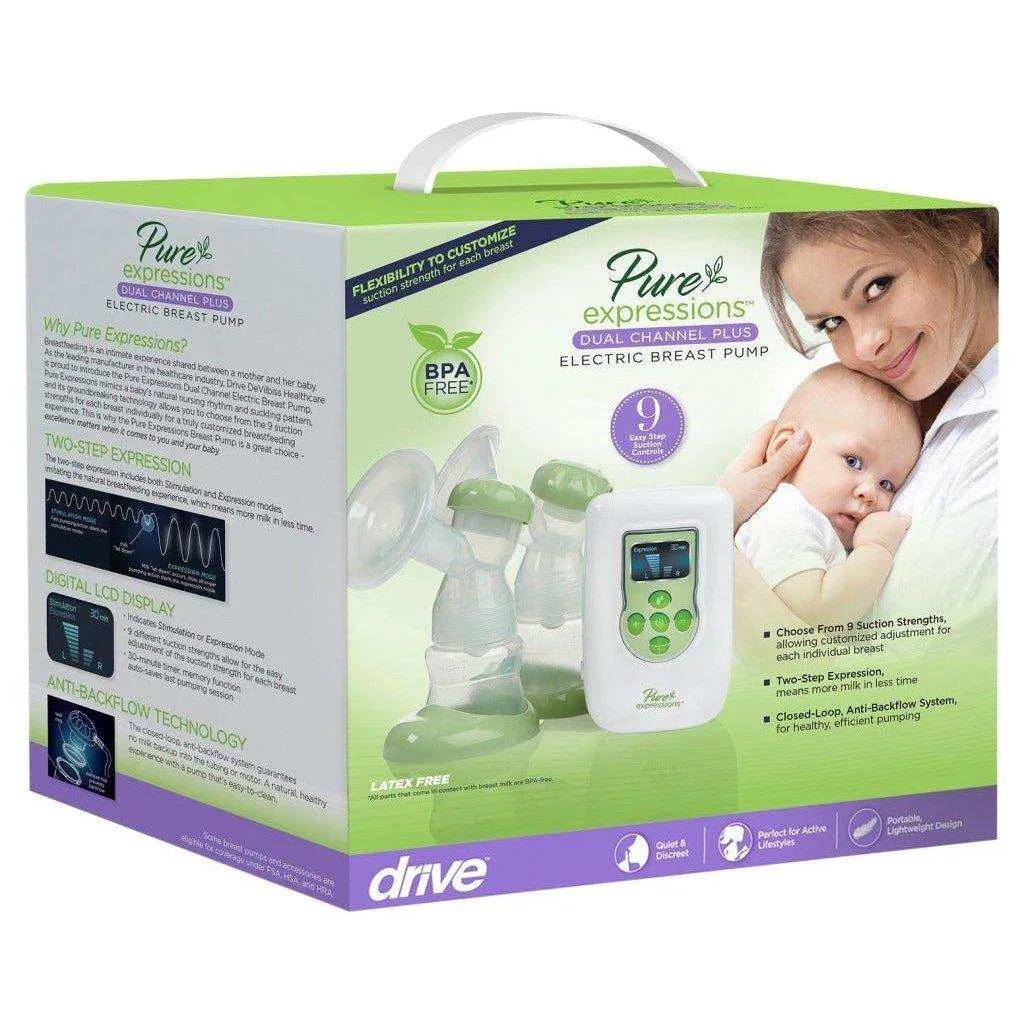 Drive Medical Pure Expressions Dual Channel Electric Breast Pump