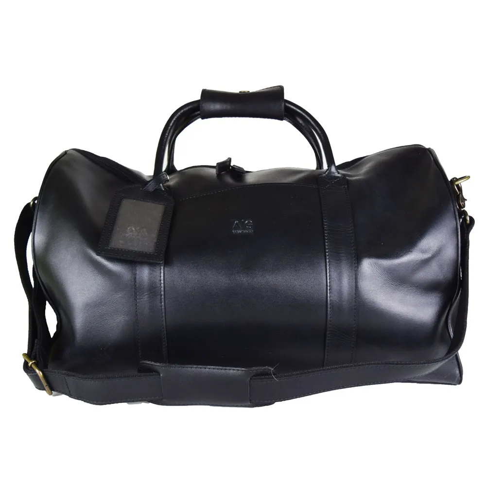 Duffel X-Large in Black Leather - FINAL SALE NO EXCHANGE