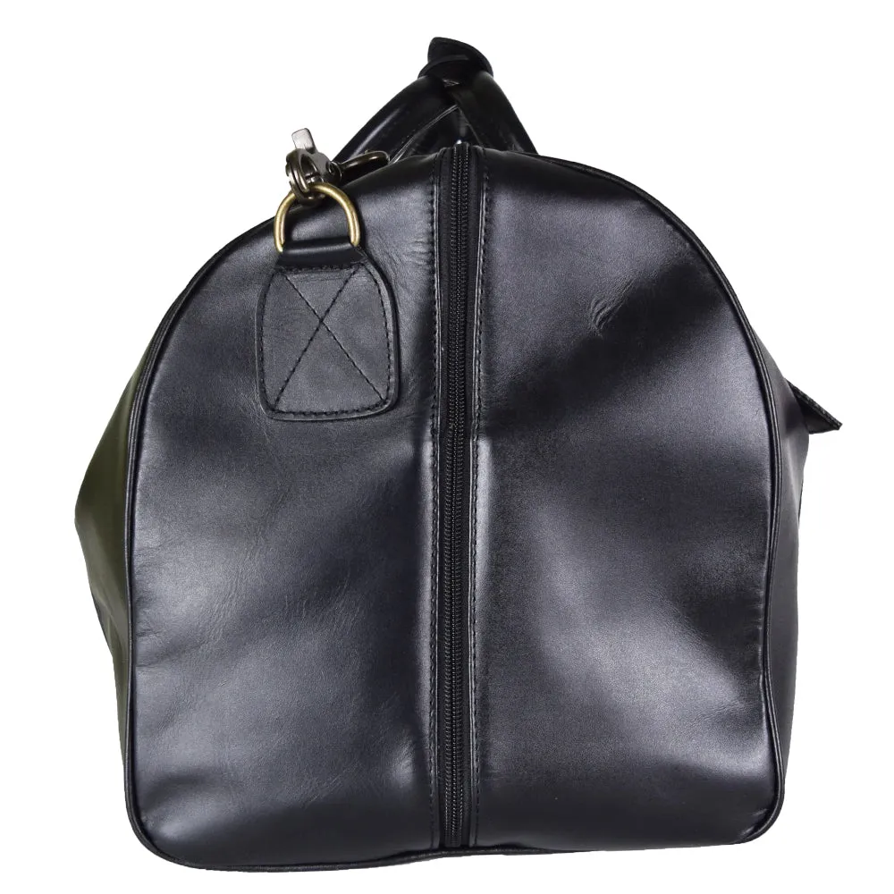 Duffel X-Large in Black Leather - FINAL SALE NO EXCHANGE