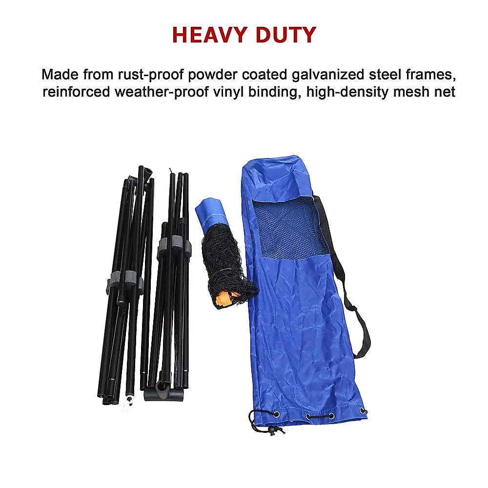 Durable Foldable 6m Mini Tennis Net & Post Set with Carry Bag