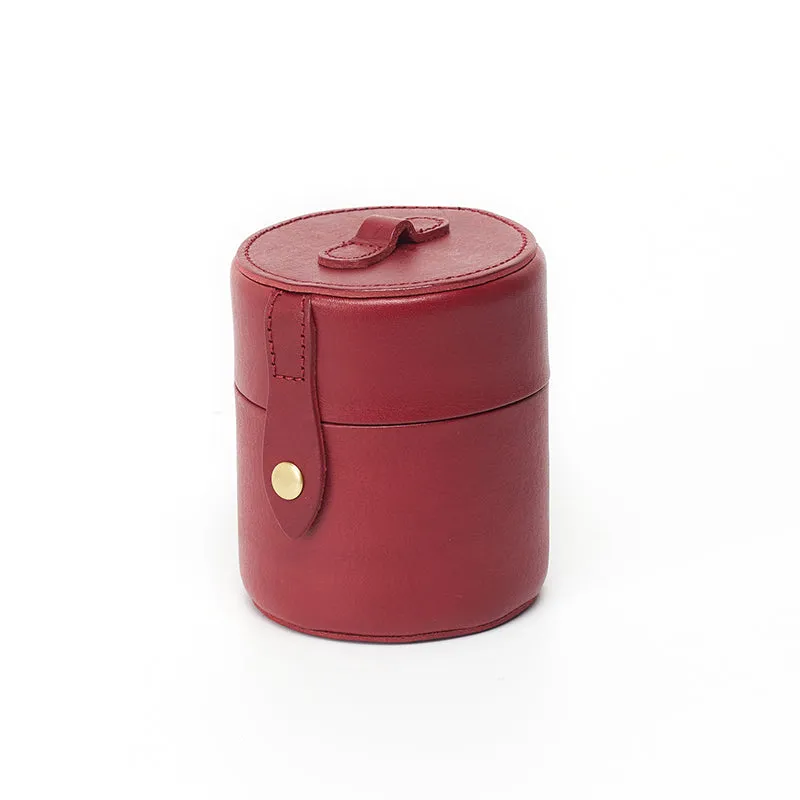 Dwarves Leather Handmade Personalized Creative Mini Cylinder Bag