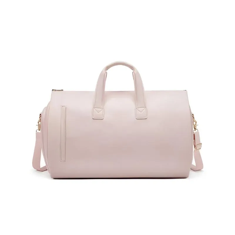 Elegant Duffel Bag With Front Zipper Pockets