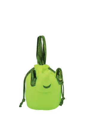 ELEPH FOLDABLE PLEAT - POUCH : Lime