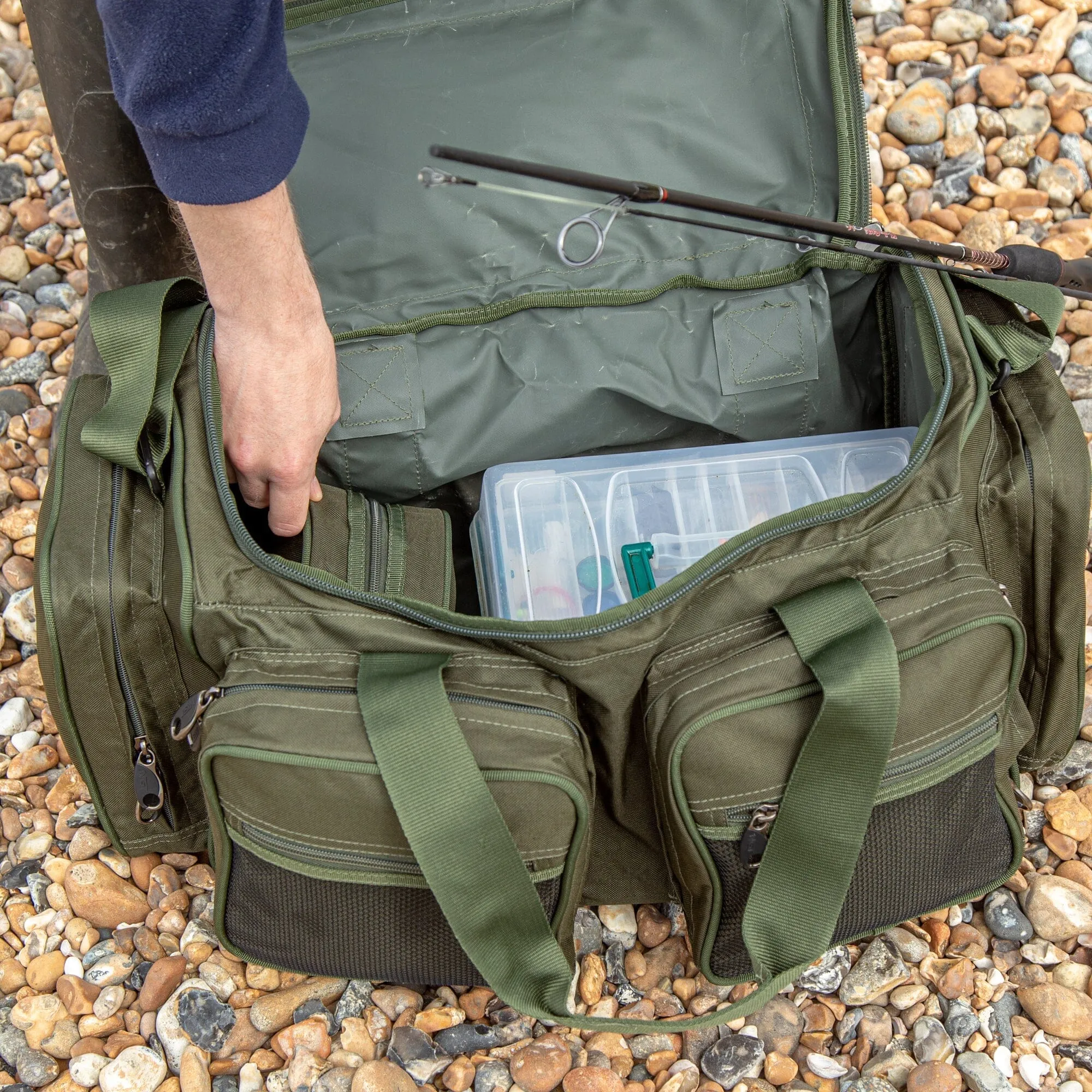 Fishing Bag and Reel Case Set