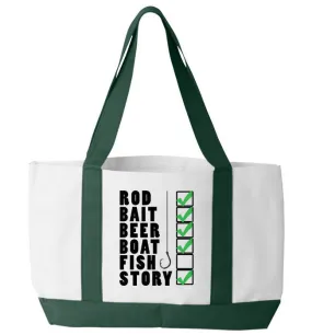 Fishing Checklist Tote Bag