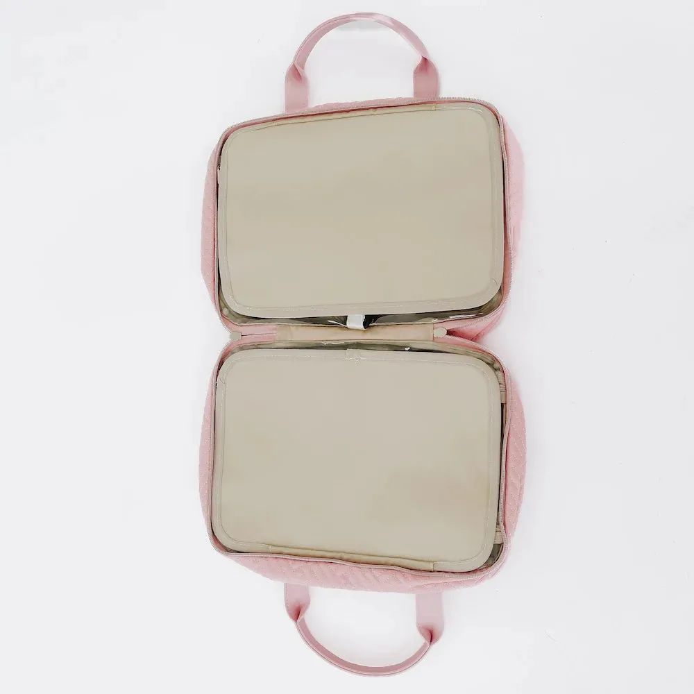 Flora Travel Toiletry Bag - Pink