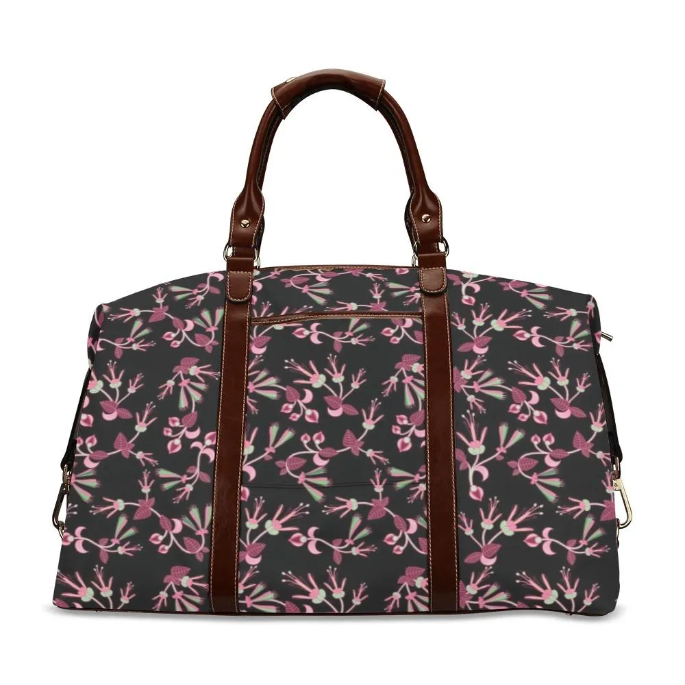 Floral Green Black Classic Travel Bag