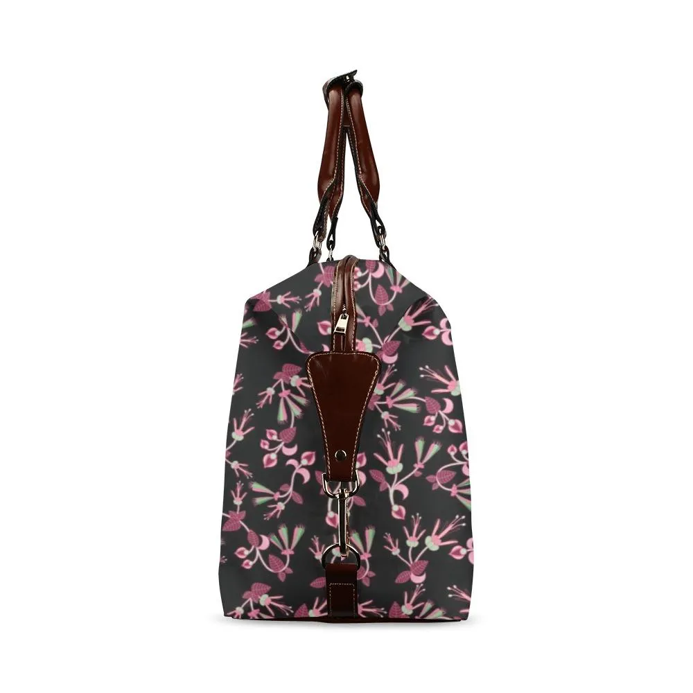 Floral Green Black Classic Travel Bag