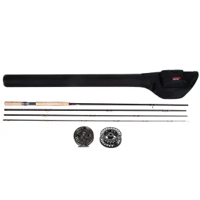 Fly Fishing Starter Kit Including 021C9-10#/11-12# 4.2m Carbon Rod 9/11 (110mm) Fly Reel Spare Spool