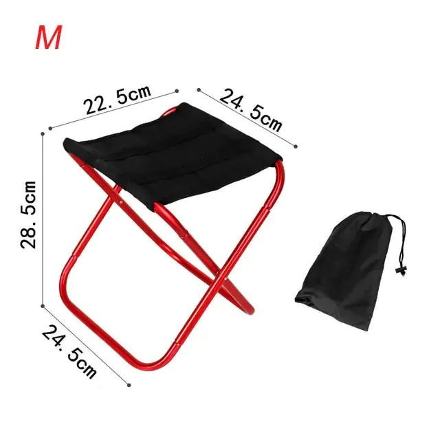 Foldable Aluminium & Oxford Camping Stool