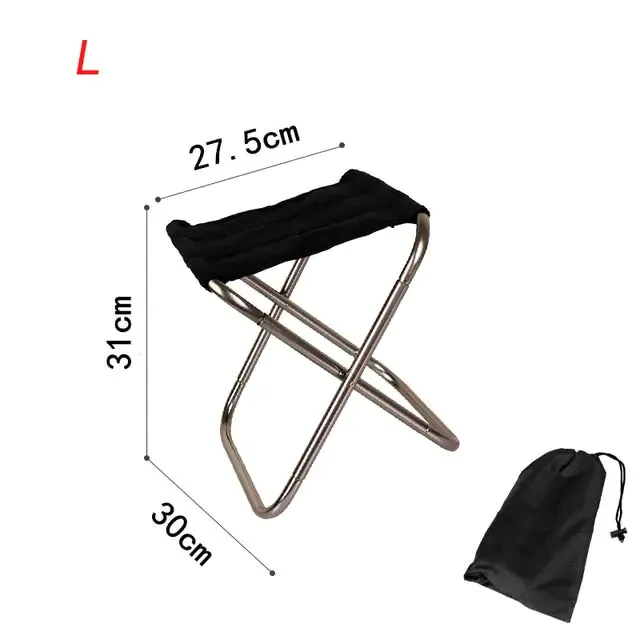 Foldable Aluminium & Oxford Camping Stool