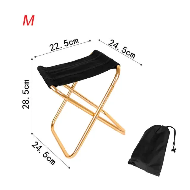 Foldable Aluminium & Oxford Camping Stool