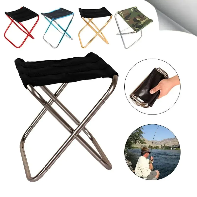 Foldable Aluminium & Oxford Camping Stool