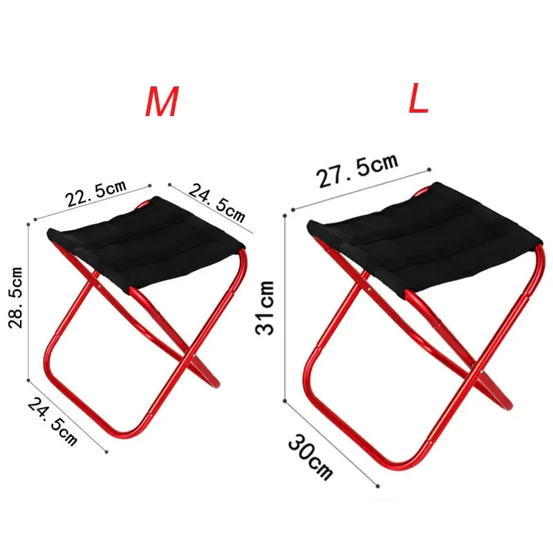 Foldable Aluminium & Oxford Camping Stool