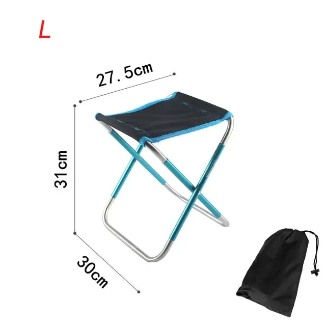 Foldable Aluminium & Oxford Camping Stool