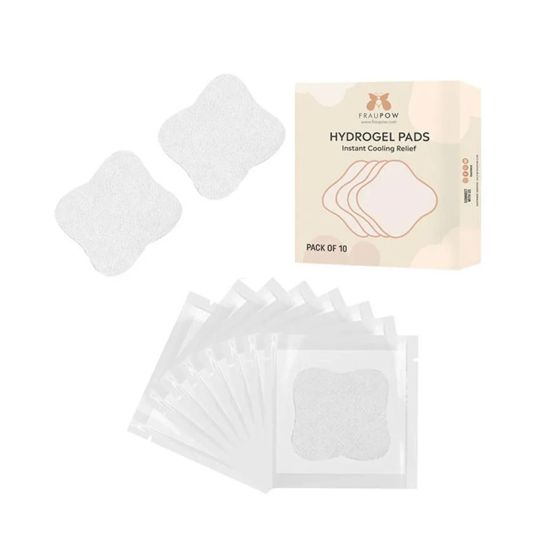 Fraupow Hydrogel Breast Pads - 10 Pack - White