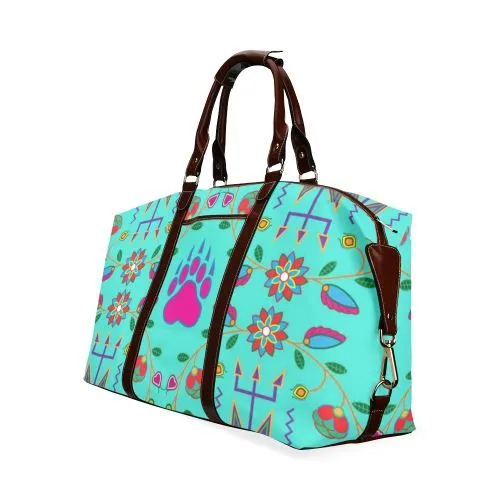 Geometric Floral Fall-Sky Classic Travel Bag