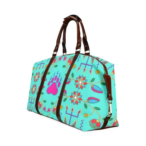 Geometric Floral Fall-Sky Classic Travel Bag