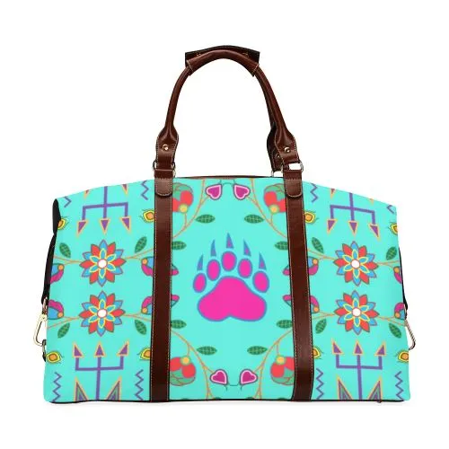 Geometric Floral Fall-Sky Classic Travel Bag