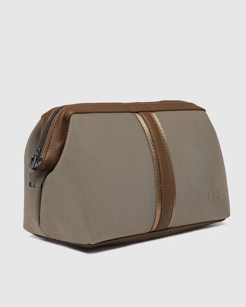 Gilbert Mens Toiletry Bag Nylon Coffee