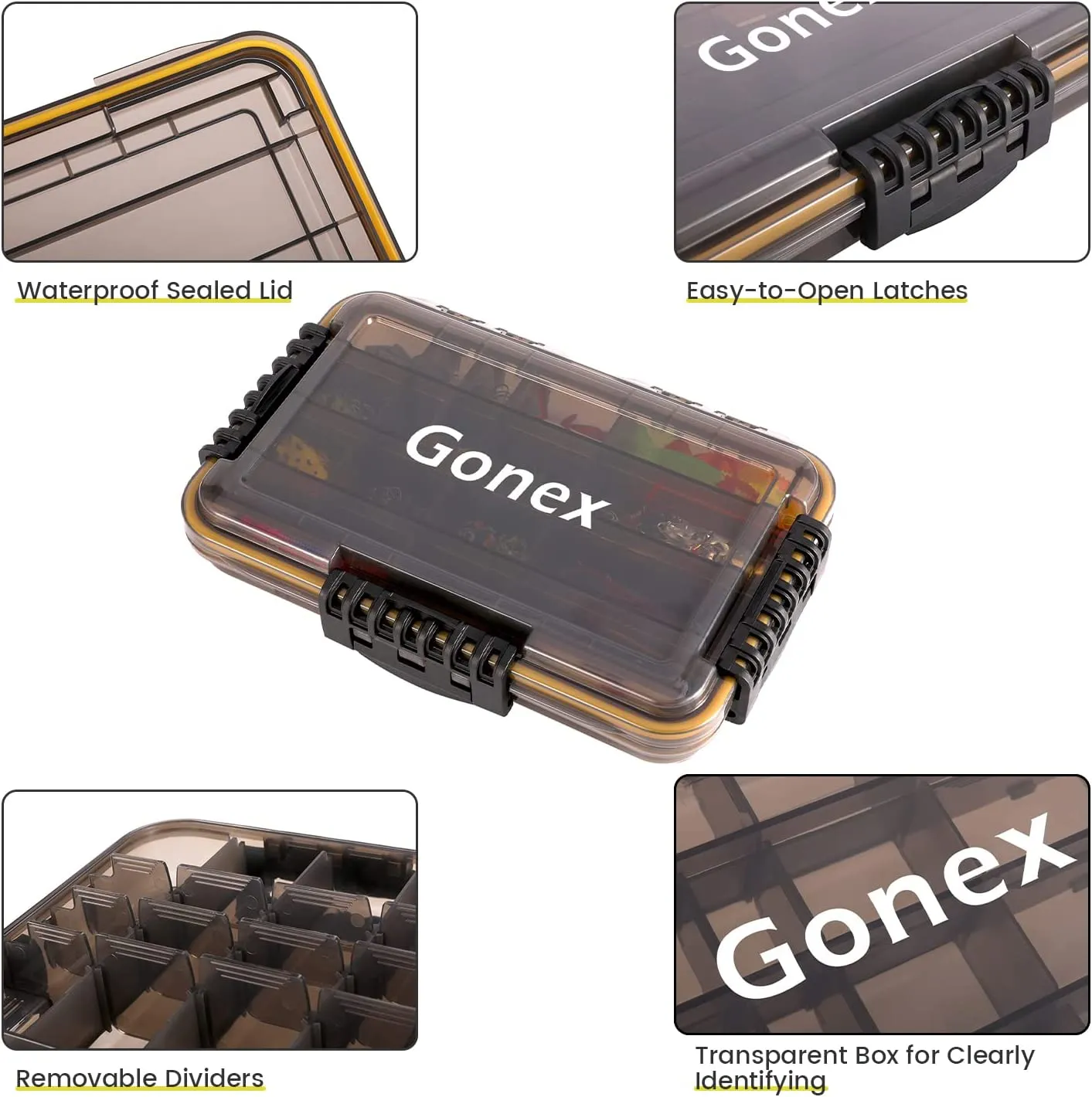 Gonex Waterproof Tackle Box 3600