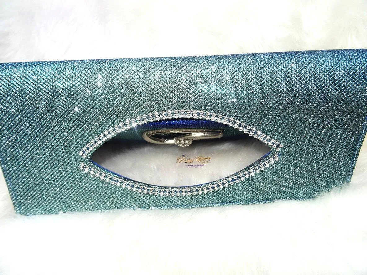 Green Elegant Fashionable Stylish Designer Casual Hand clutch Hand purse Wedding Purse Party Wear Hand Clutch