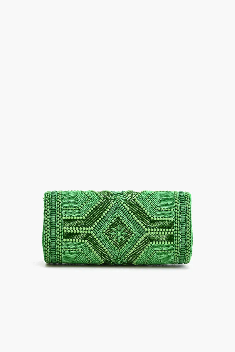 Green Jewel Evening Bag