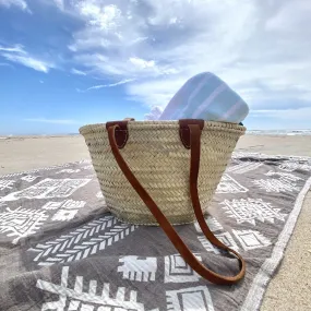 Handmade Moroccan Brown Beach Bag