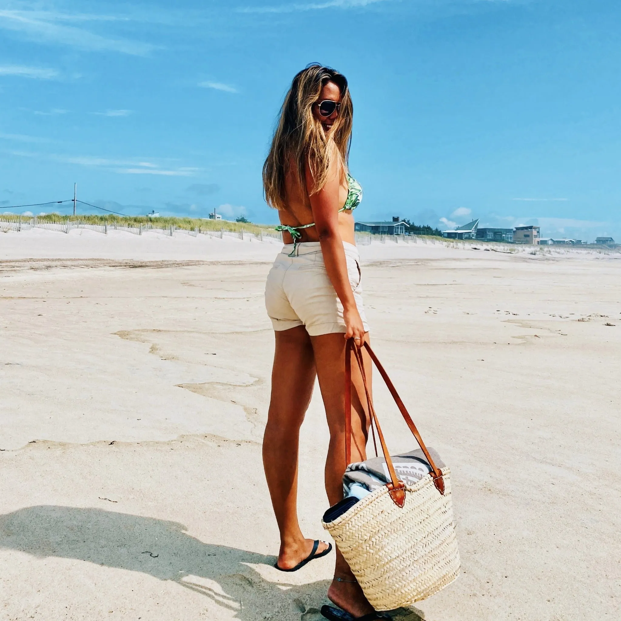 Handmade Moroccan Brown Beach Bag