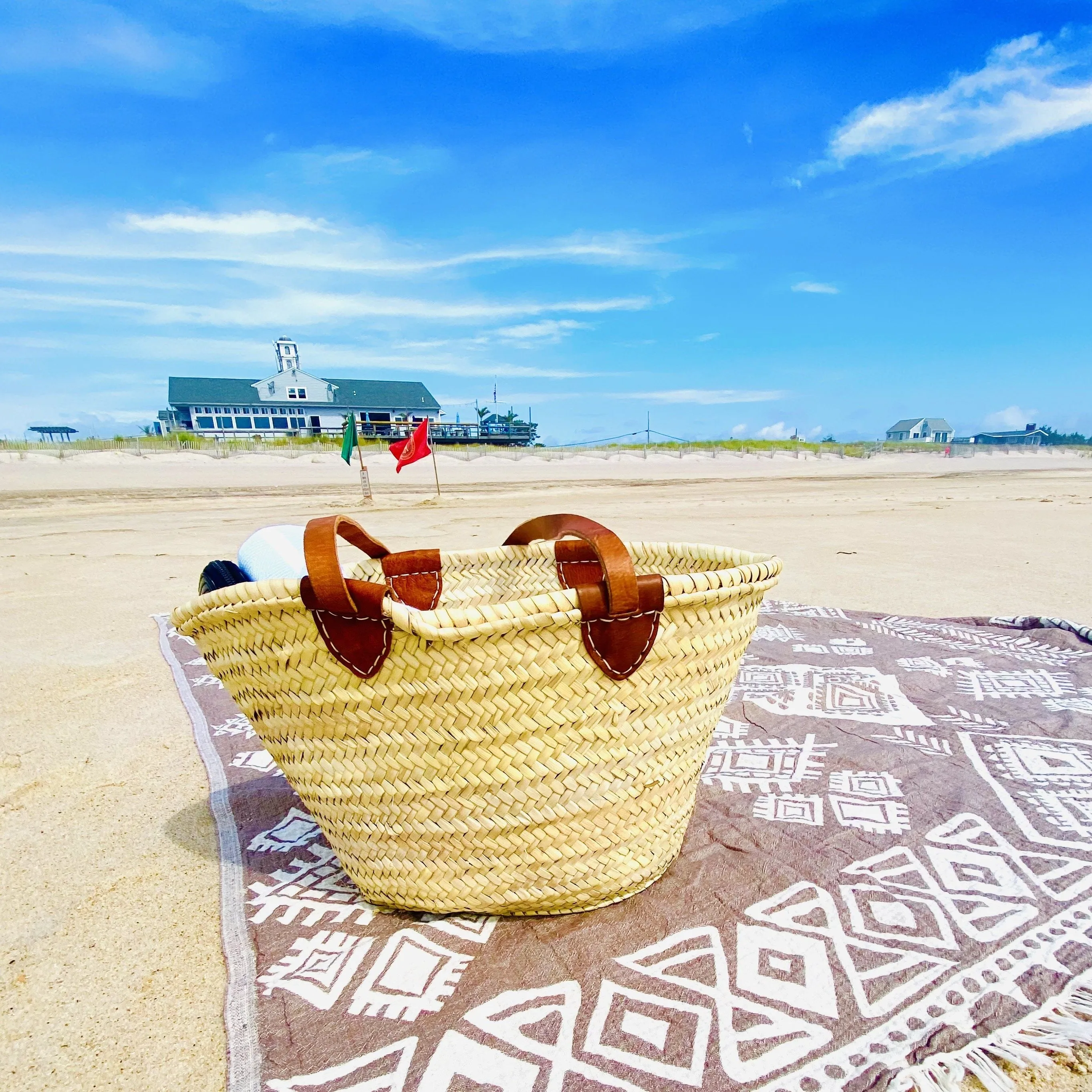 Handmade Moroccan Brown Beach Bag