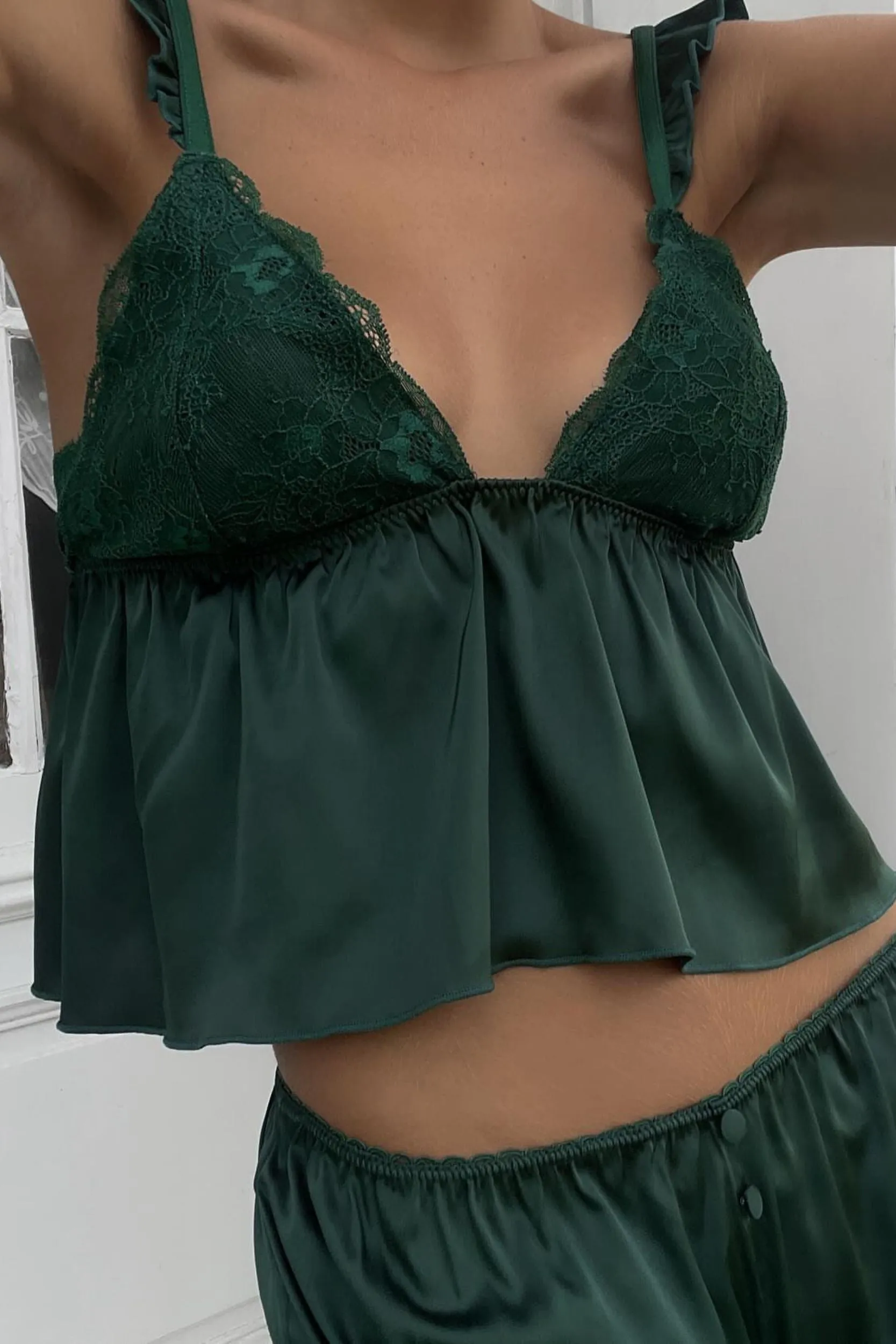 Hanna Camisole Forest Green