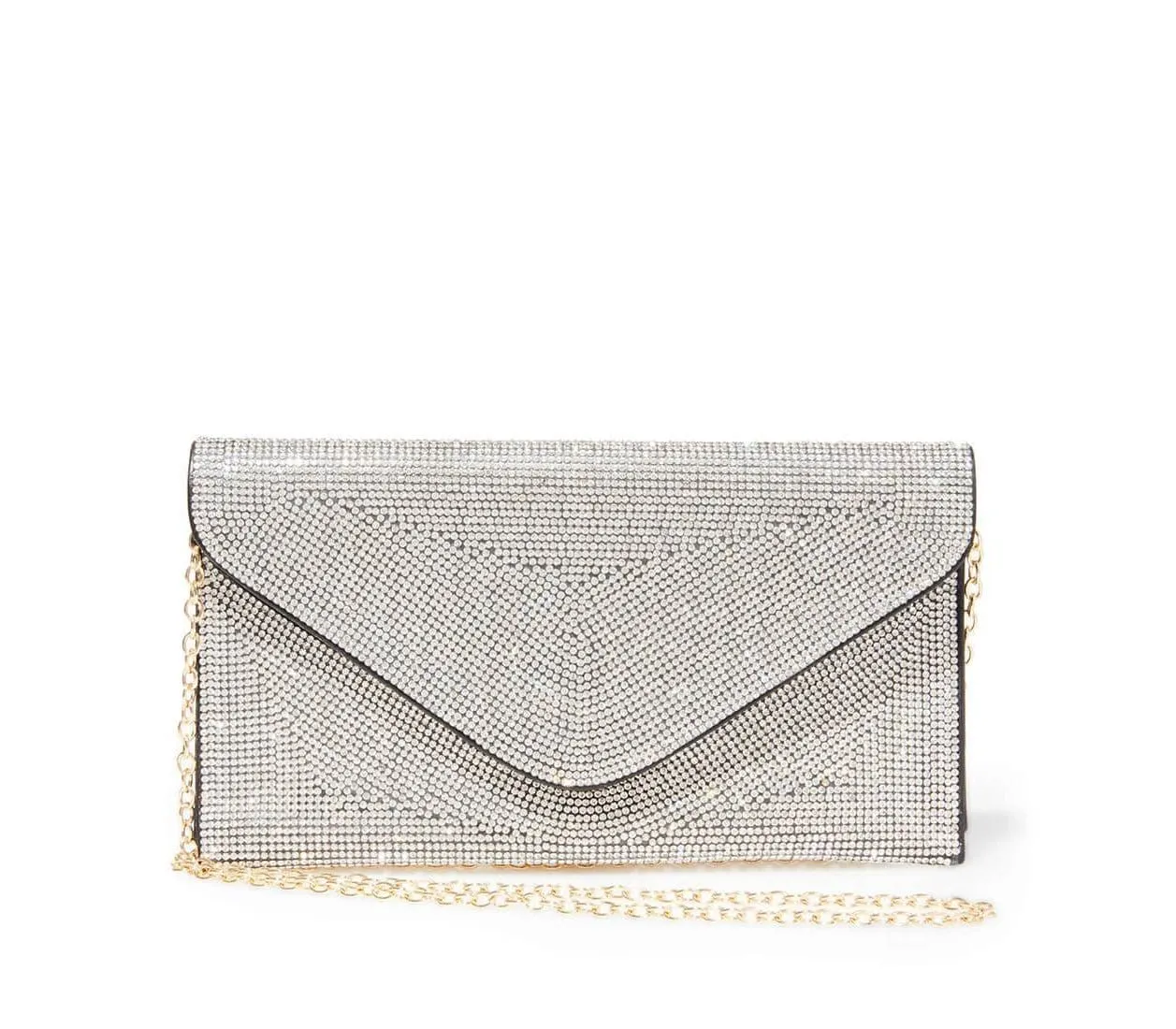 HD2521 Rhinestone Embellished Envelope Clutch