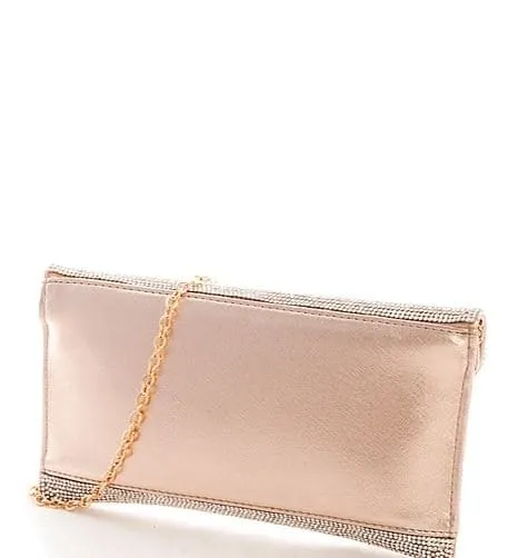 HD2521 Rhinestone Embellished Envelope Clutch