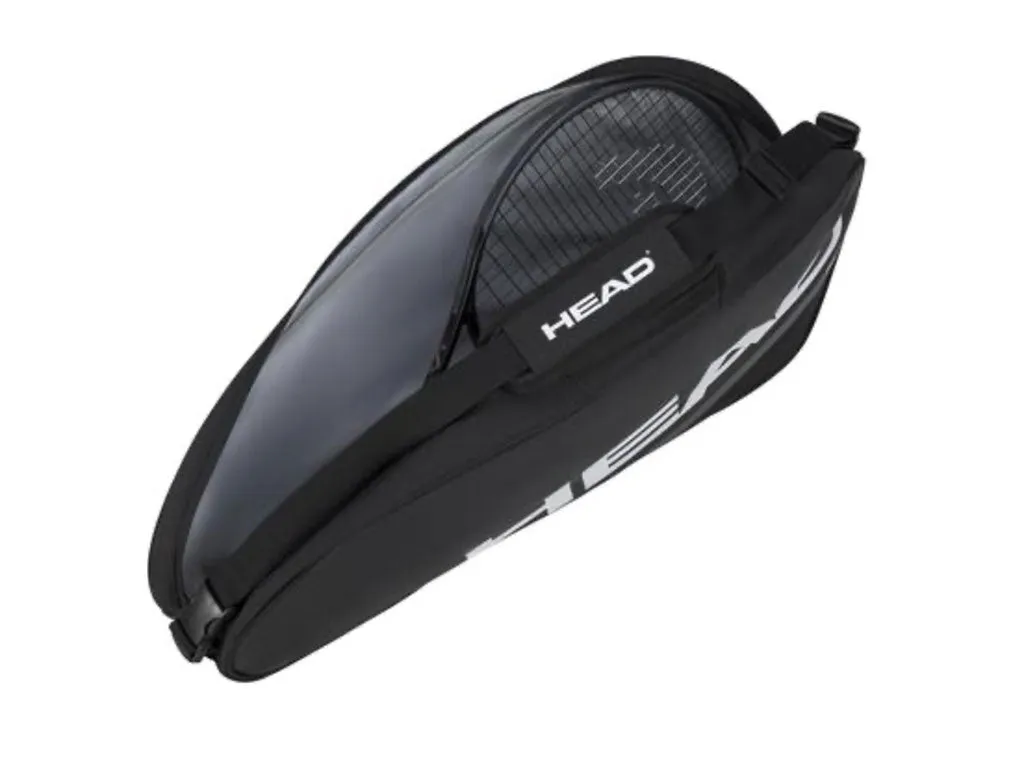 Head Tour Tennis Unisex 3-4 Racket Bag (Black/White)