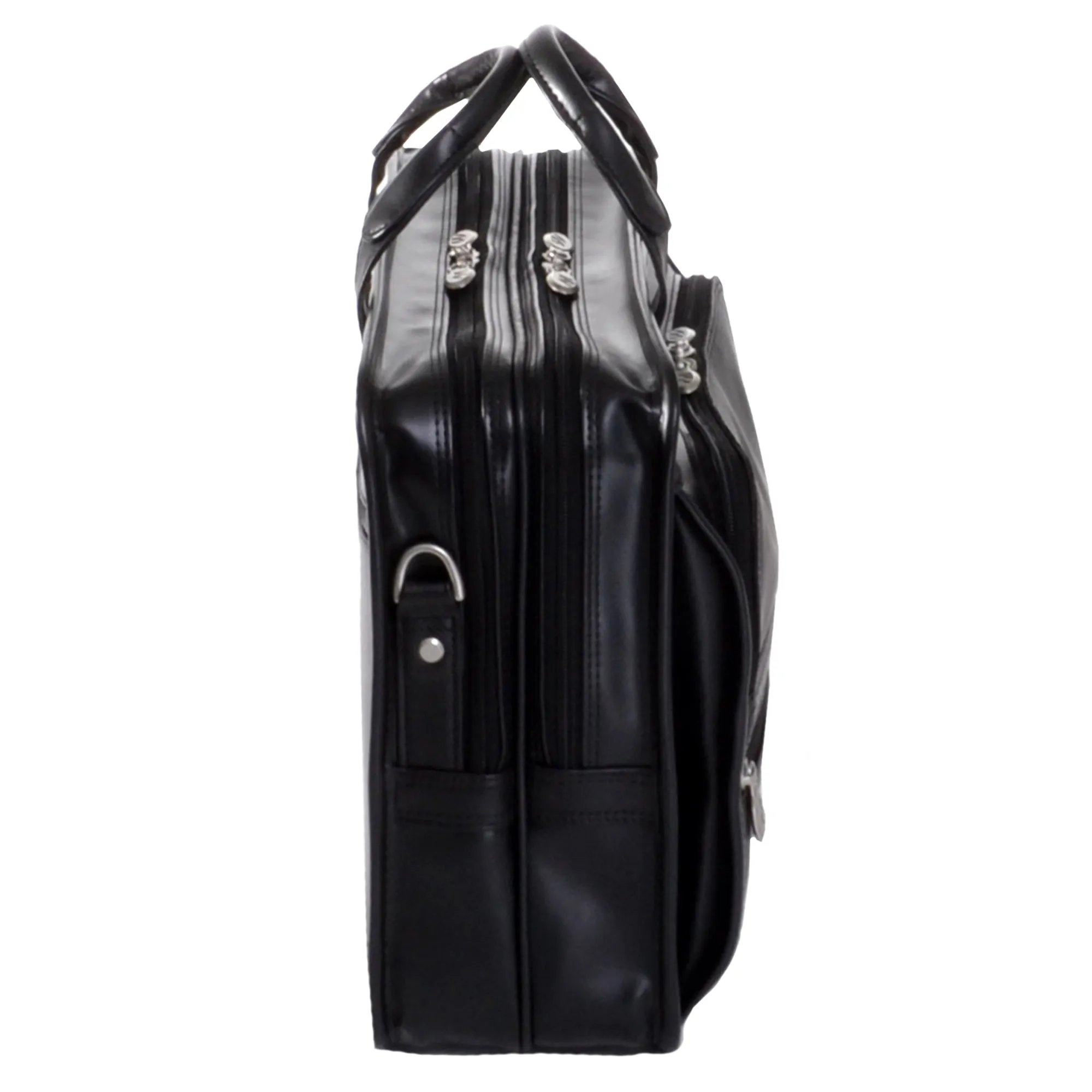 HUBBARD | 15” Leather Dual-Compartment Laptop Briefcase