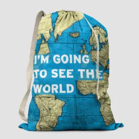 I'm Going - World Map - Laundry Bag