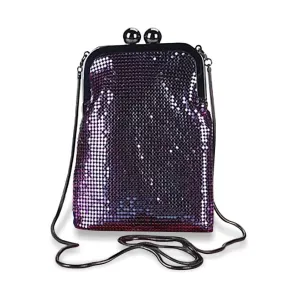 Iridescence Aluminium Women Evening Bags Lady Wedding Party Shoulder Bags Phone Bag For Gift Party Clutch Chain Bag