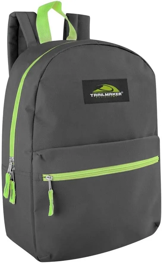 Item# 0179   Trail maker Classic 17 Inch Backpack with Adjustable Padded Shoulder Straps (Watch Video)