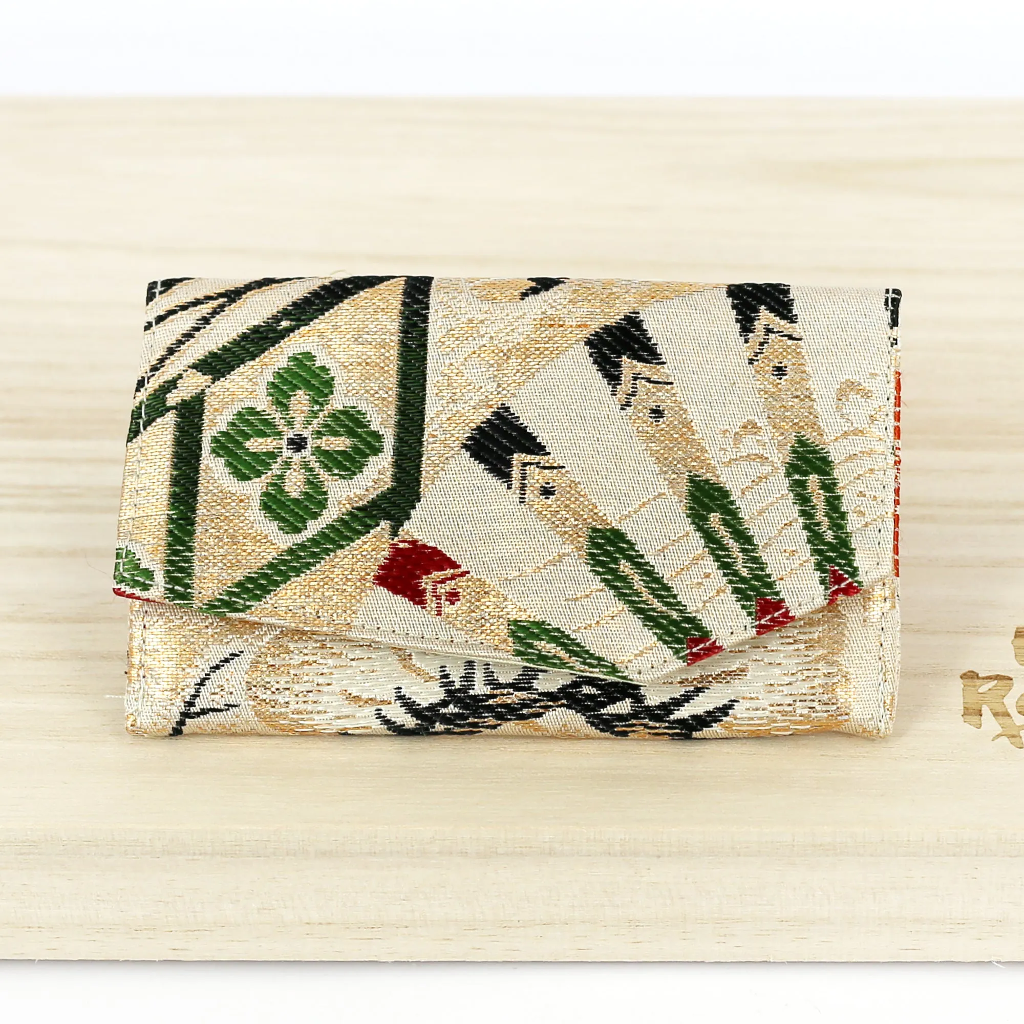 Japanese Kimono Business Card Holder | Upcycled from vintage textiles