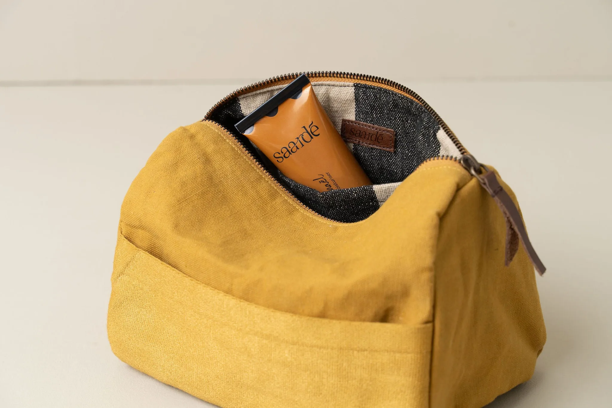 Journey Toiletry Canvas Bag | Mustard