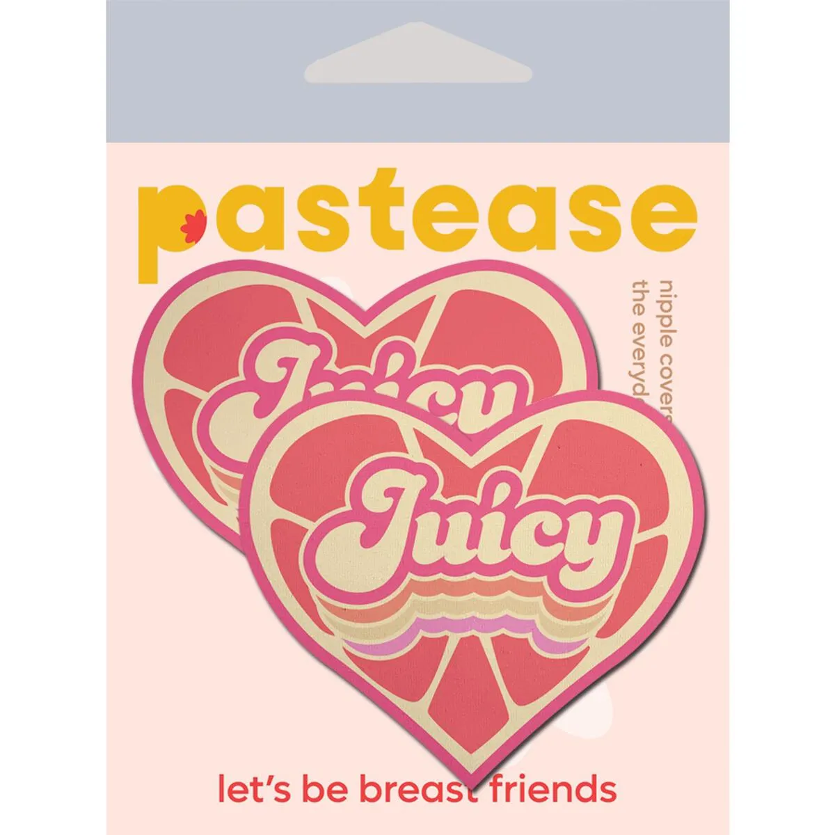 'Juicy' Pink Grapefruit Retro Heart *